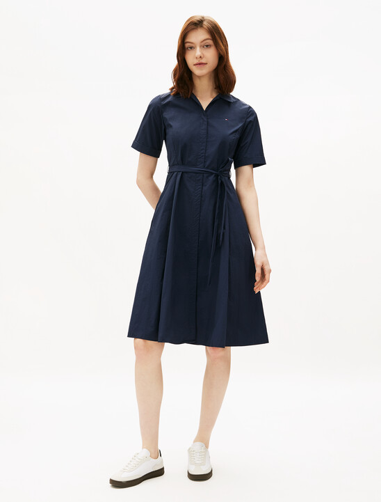 Asia Fit Nylon Shirt Dress