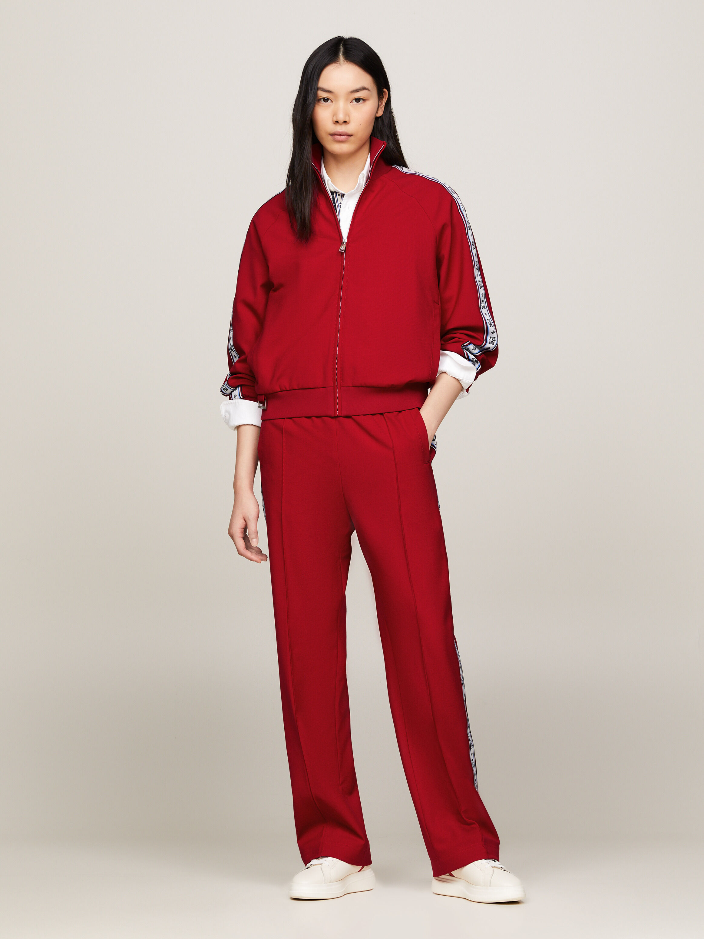 Tommy x CLOT Repeat Tape Zip Thru Sweatshirt