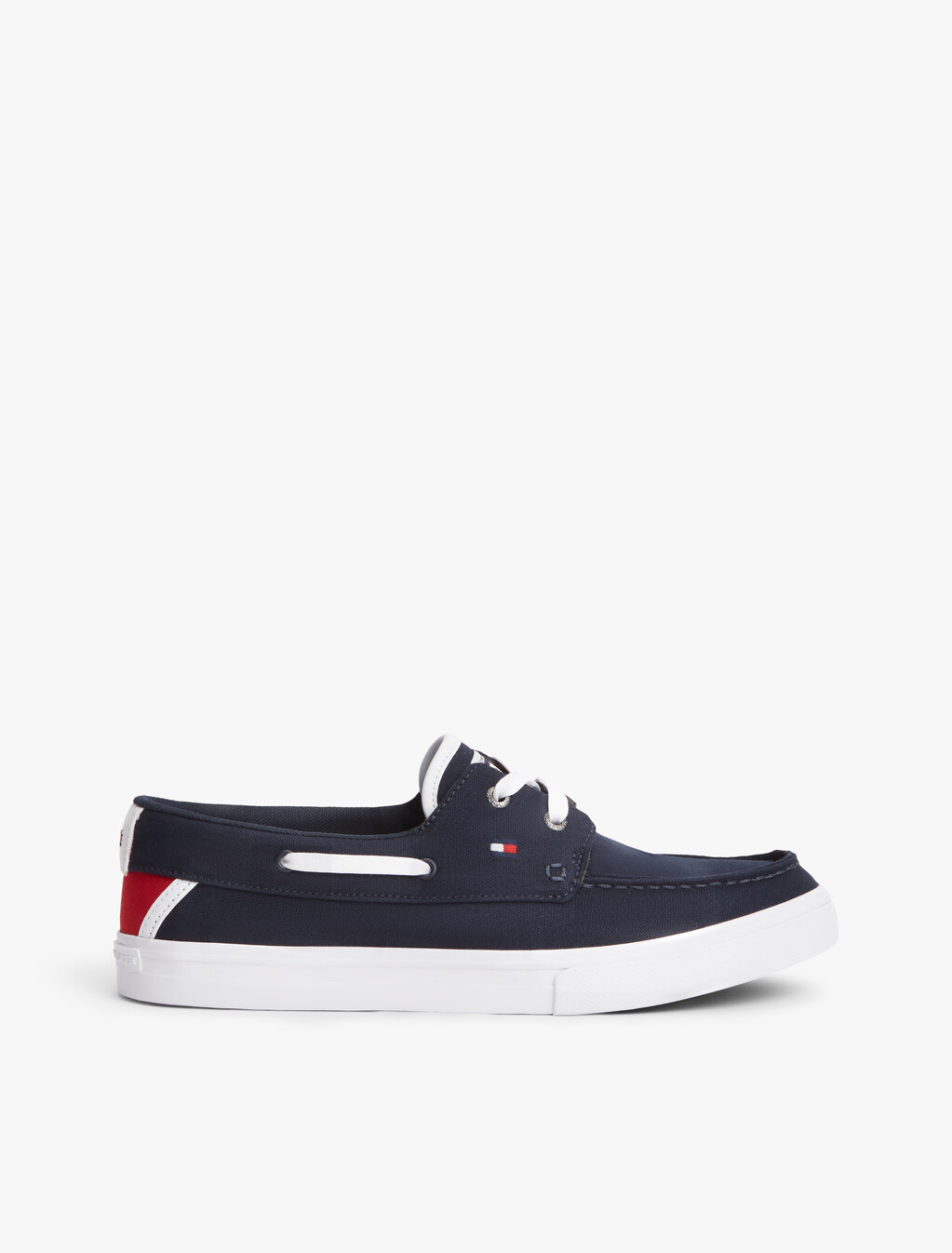 Canvas Boat Shoe Trainers, Desert Sky, hi-res
