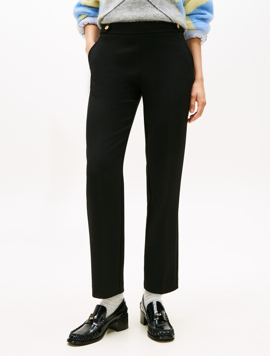 Gabardine Straight Pant