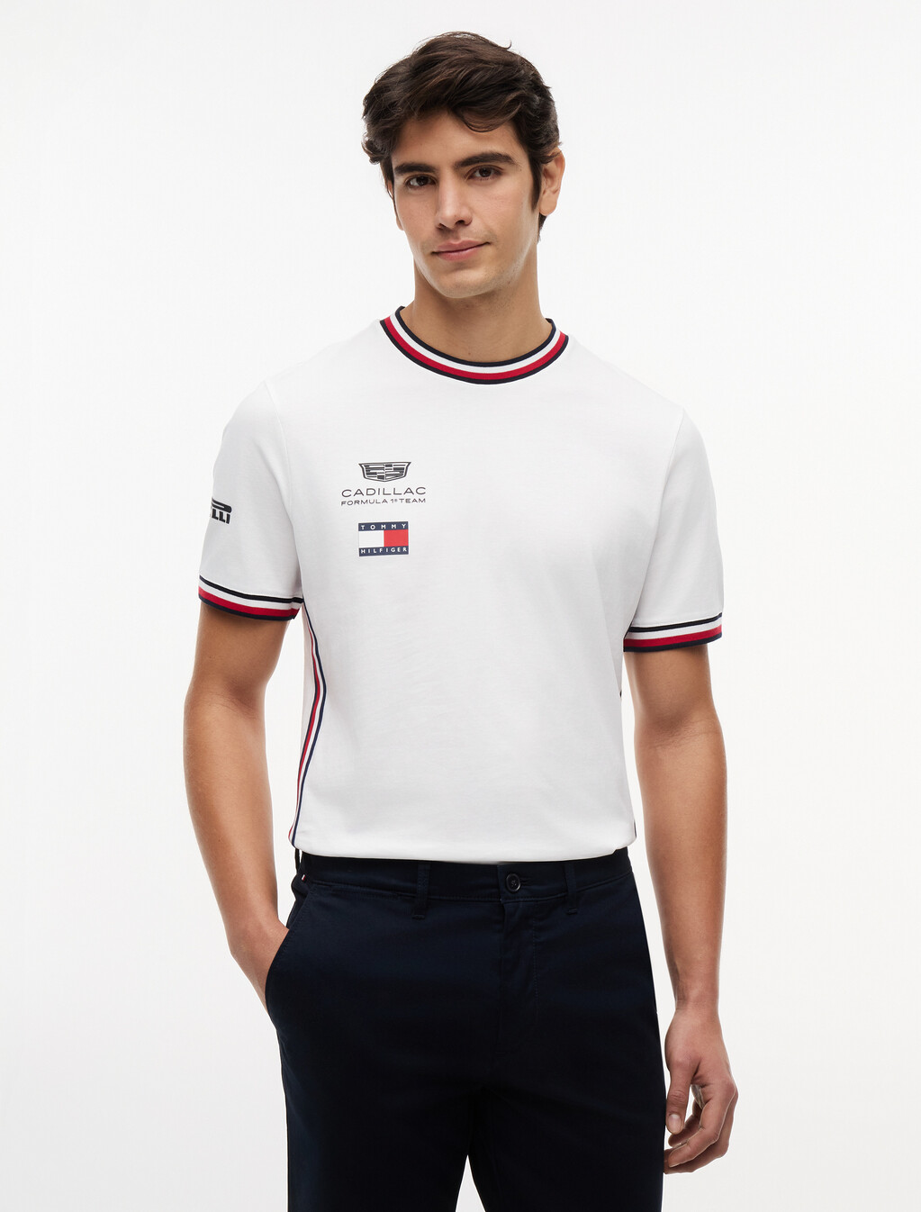 TH x Cadillac Formula 1&reg; Team Replica T-Shirt, White, hi-res