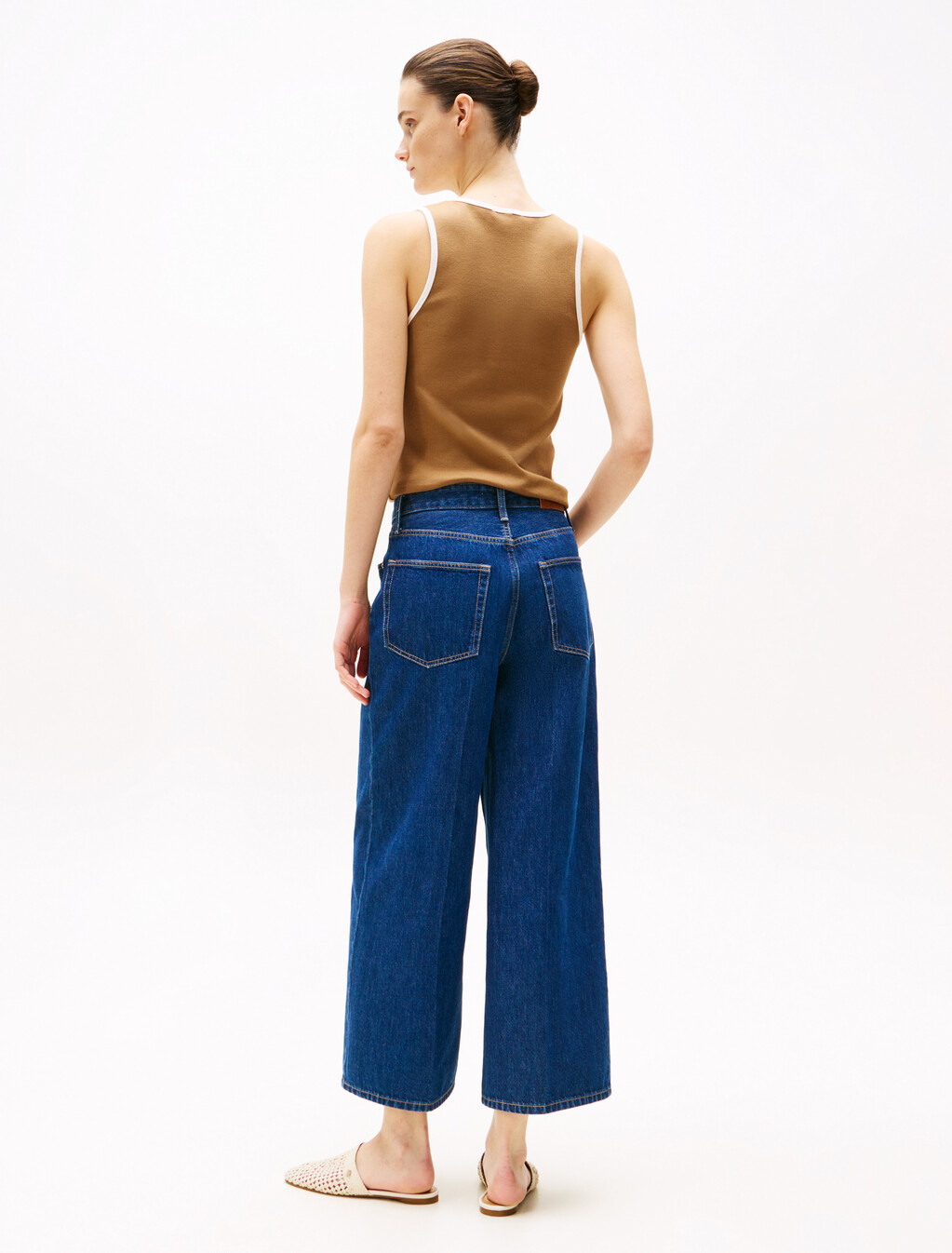 High Rise Wide Leg Cropped Jeans, Ace, hi-res
