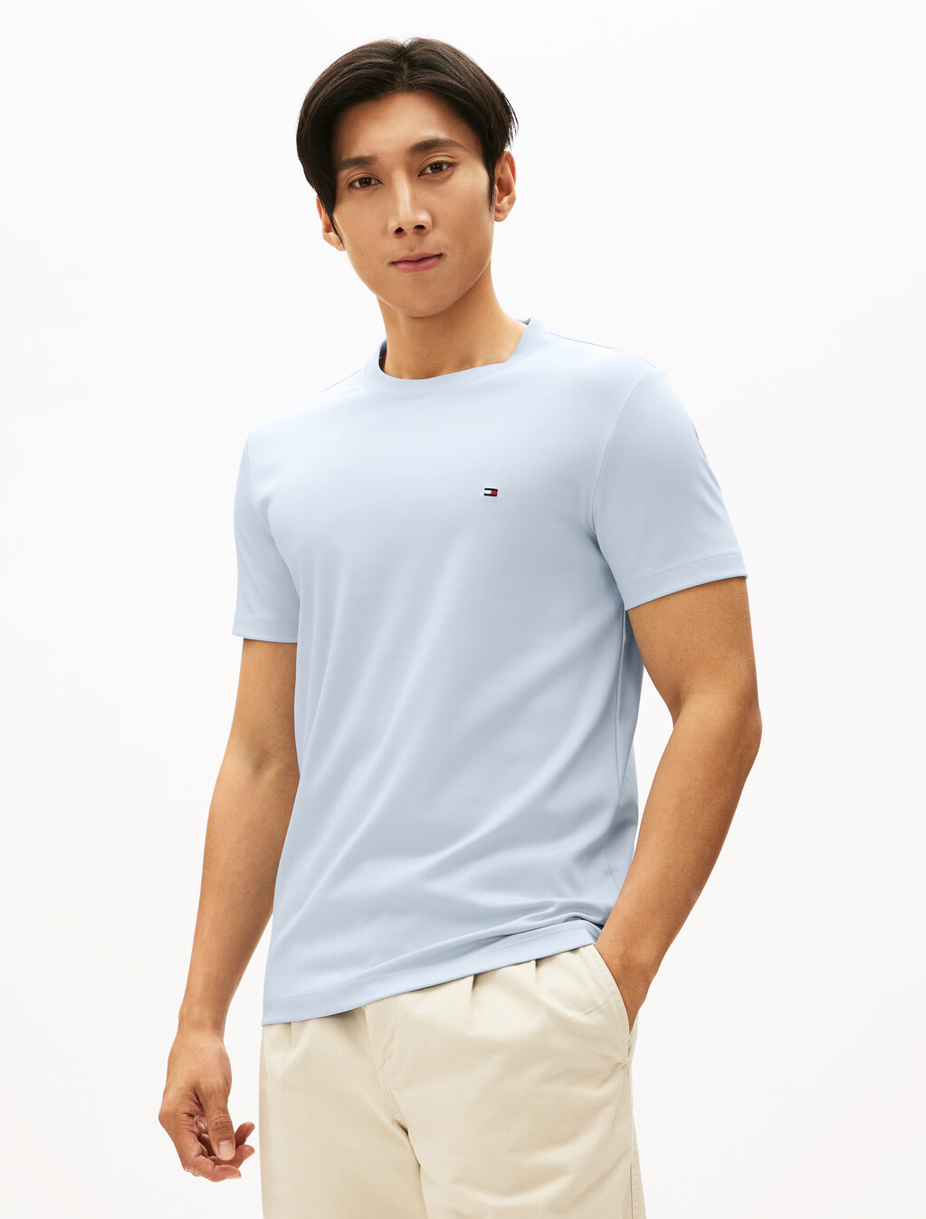 Interlock Slim Fit T-Shirt, Breezy Blue, hi-res