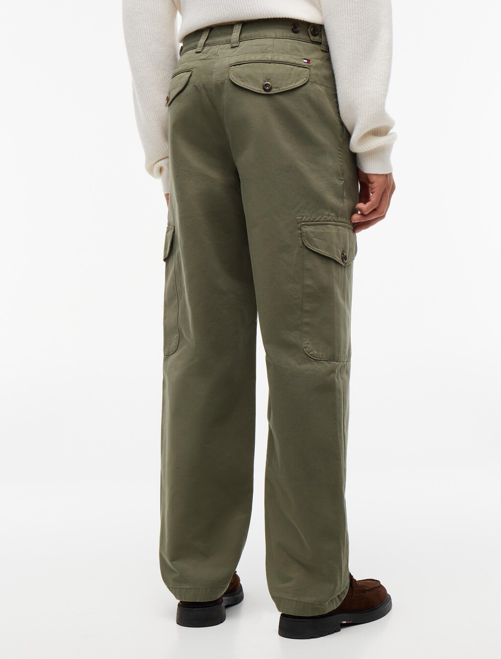 River Relaxed Straight Cargo Trousers, Ghost Fern, hi-res