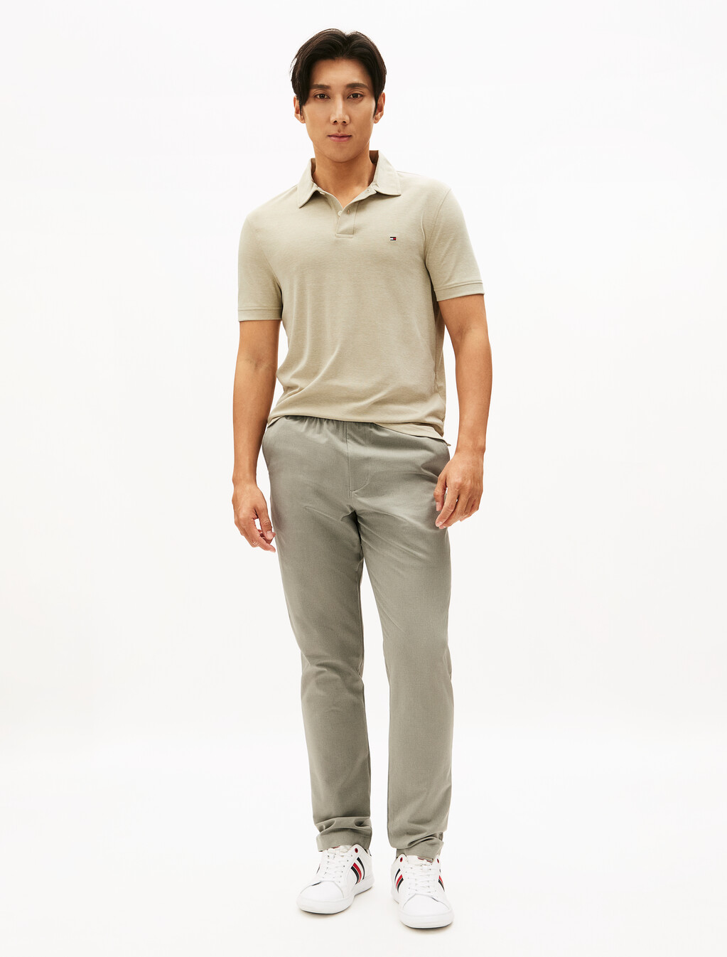 Performance Oxford Polo, Sandalwood / White, hi-res