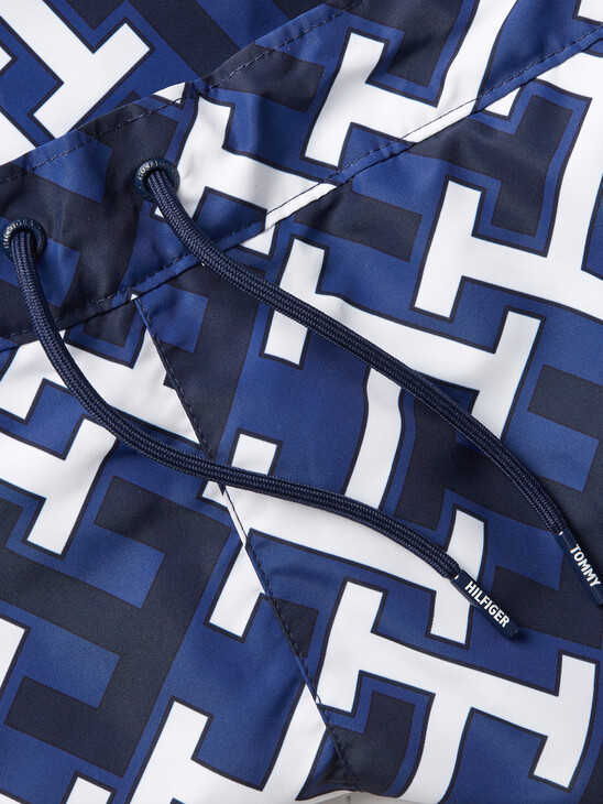 TH MONOGRAM MID LENGTH SWIM SHORTS