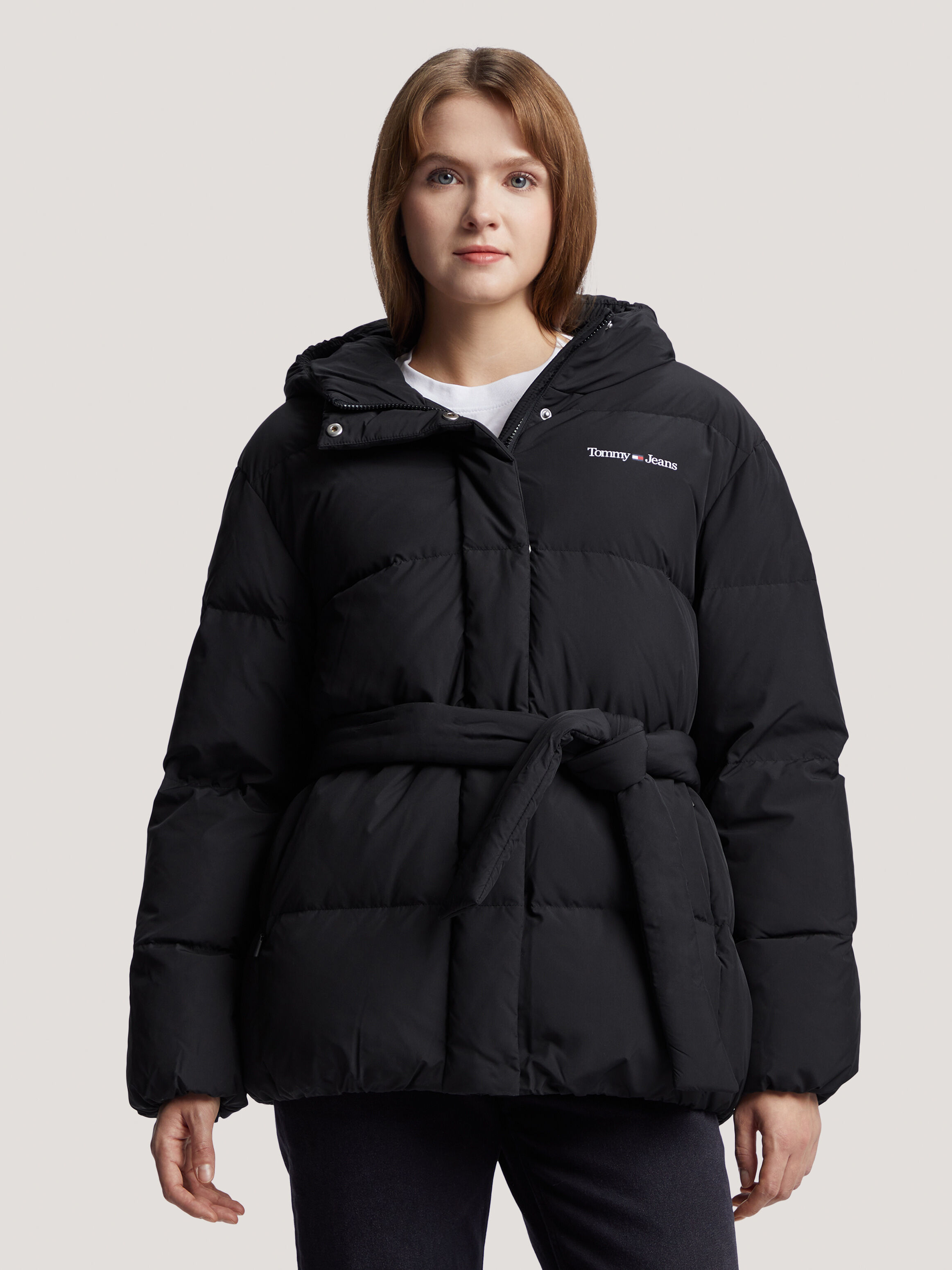 Belted Puffer Jacket black Tommy Hilfiger Malaysia