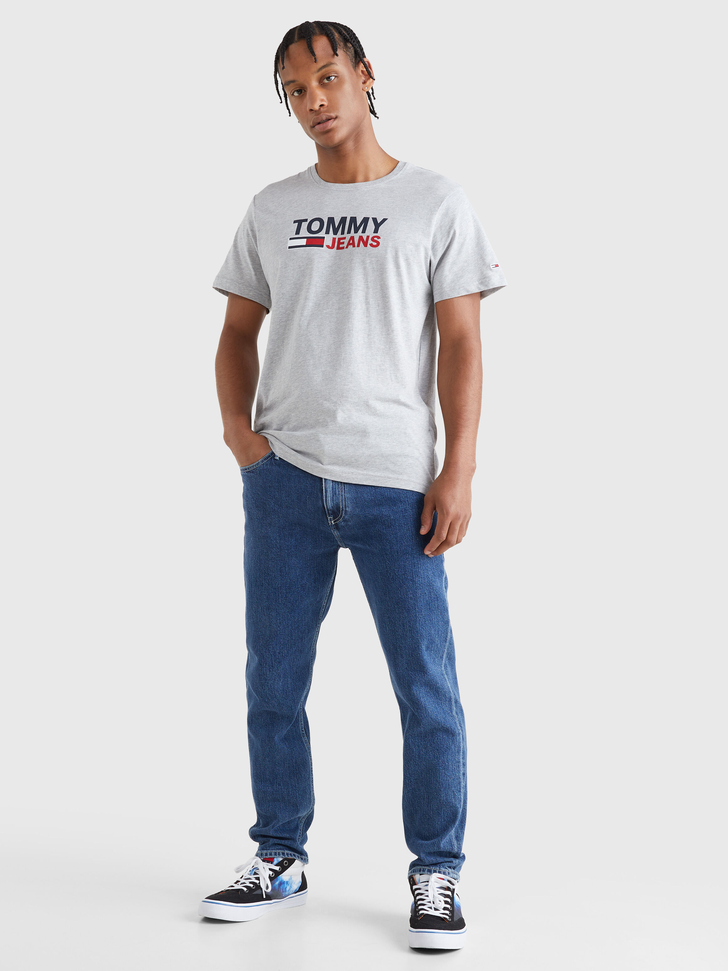 Tommy hilfiger grey top top