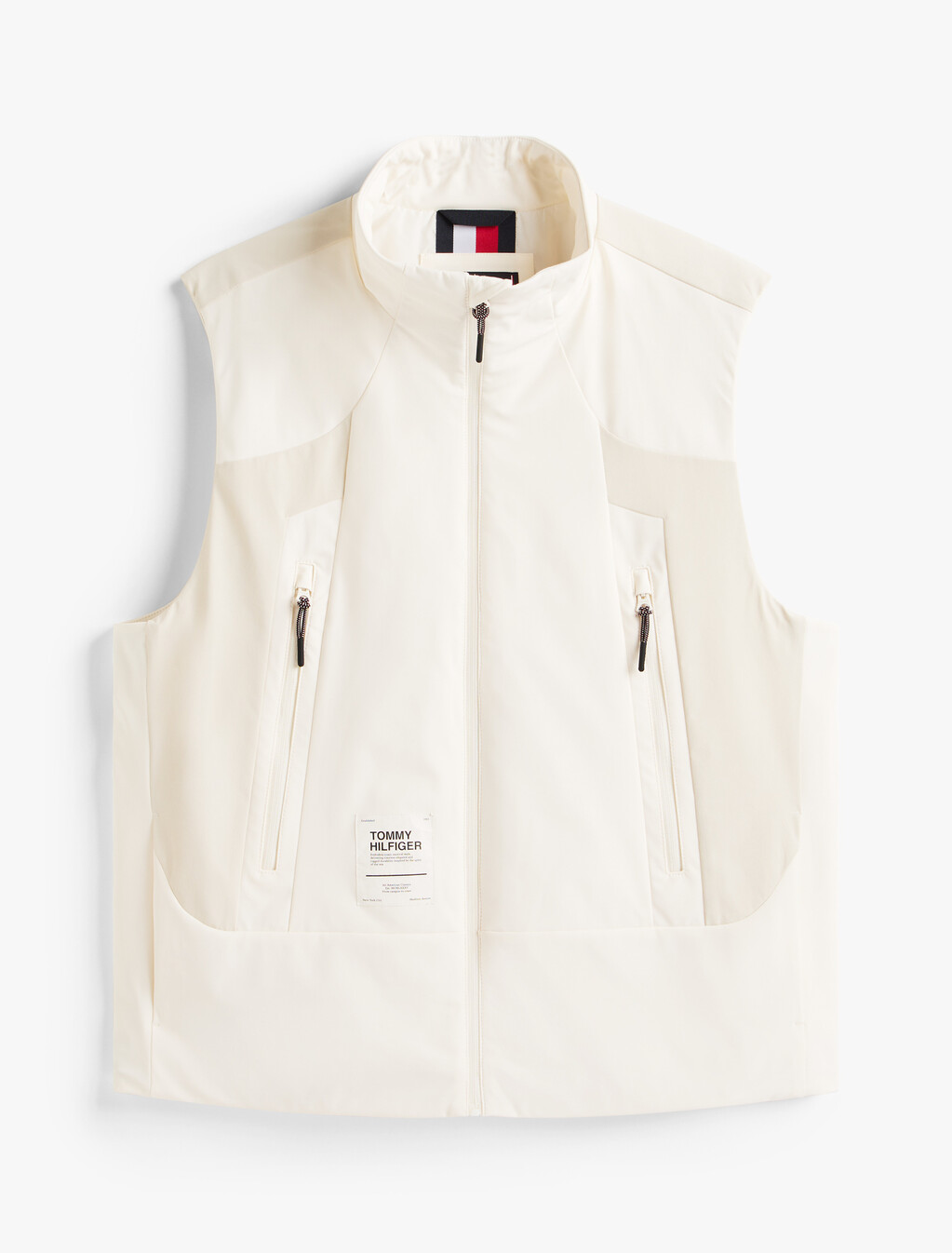 Lightweight Padded Nylon Vest, Ivory Petal, hi-res