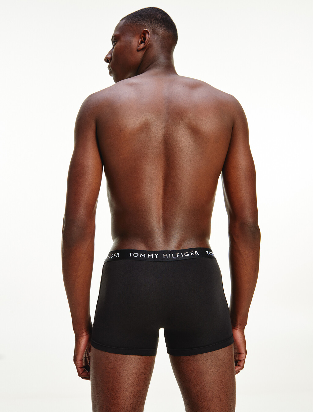 3-Pack Essential Logo Waistband Trunks, White/Heather Grey/White/Black, hi-res