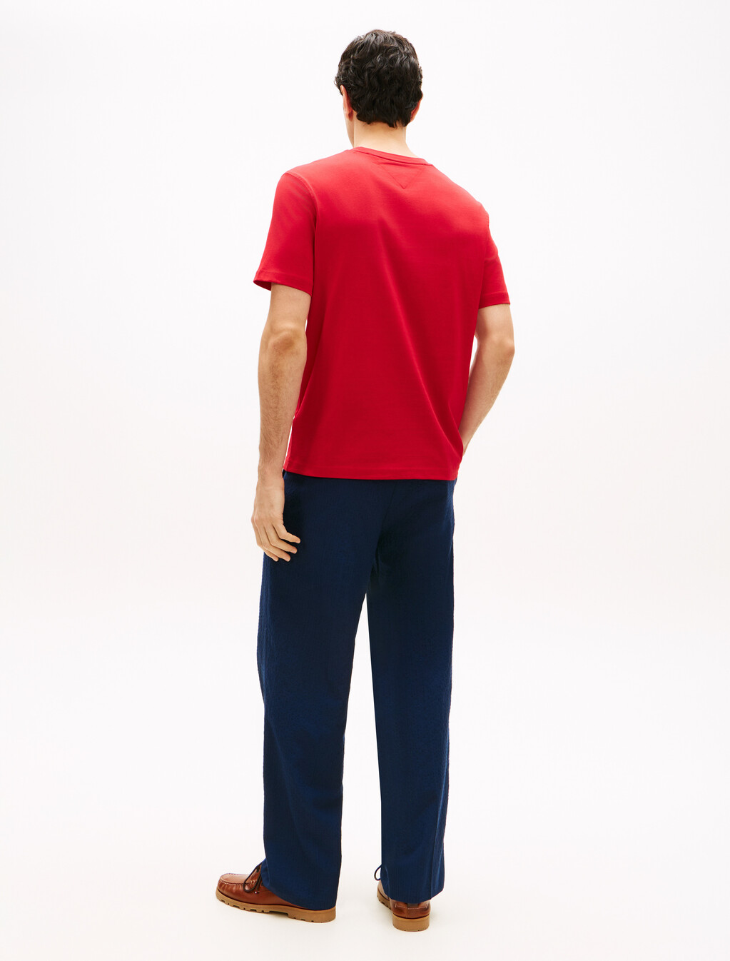 Logo Embroidery Jersey Crew Neck T-Shirt, Medium Red, hi-res