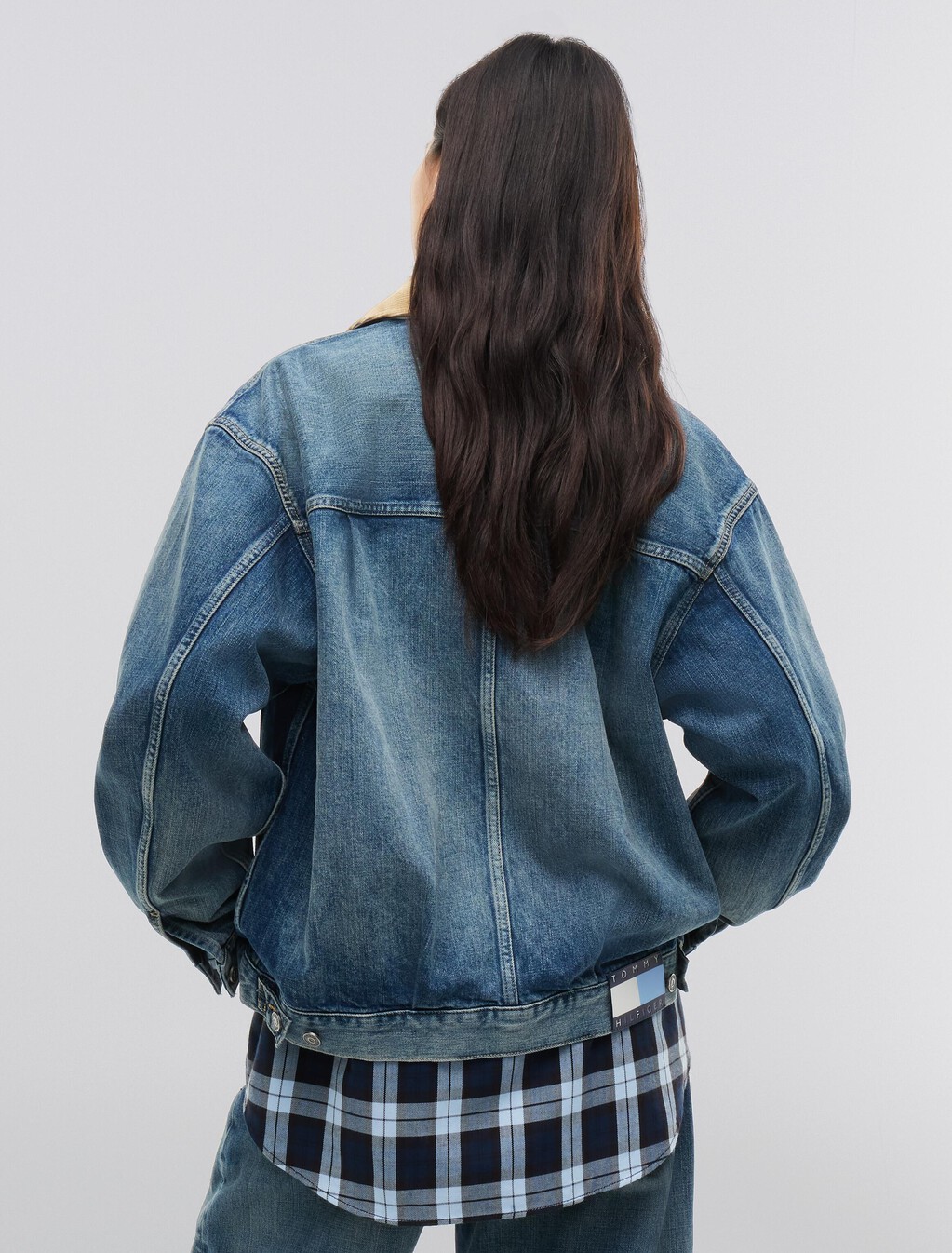 Denim Trucker Jacket, Mid Wash Denim, hi-res