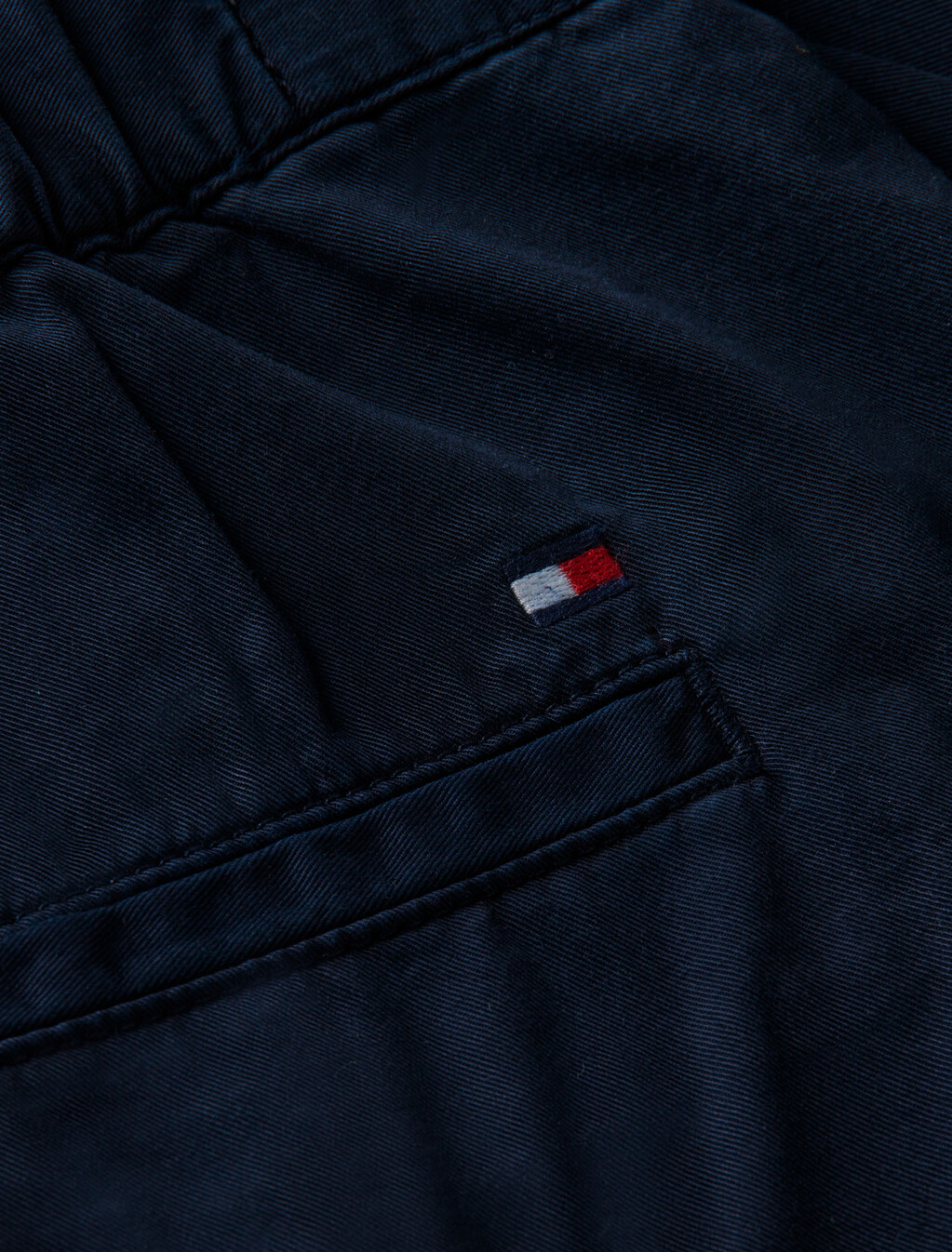 Washed Flared Chino Shorts, Dark Night Navy, hi-res