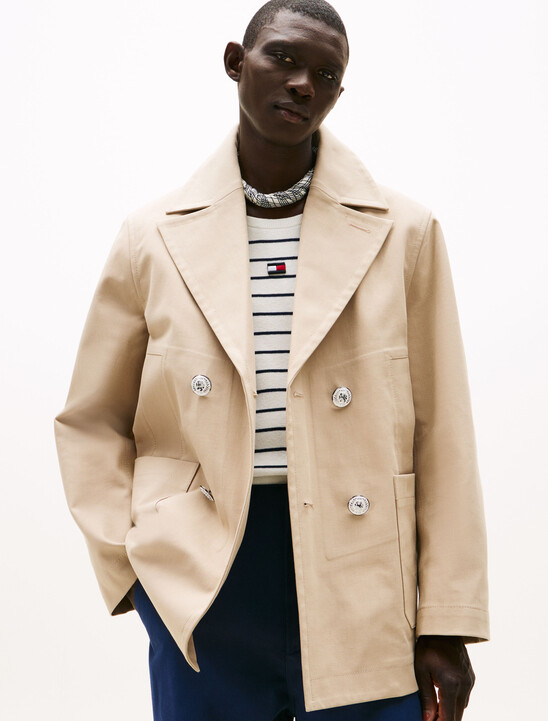The Runway Collection Oversized Double Breasted Peacoat