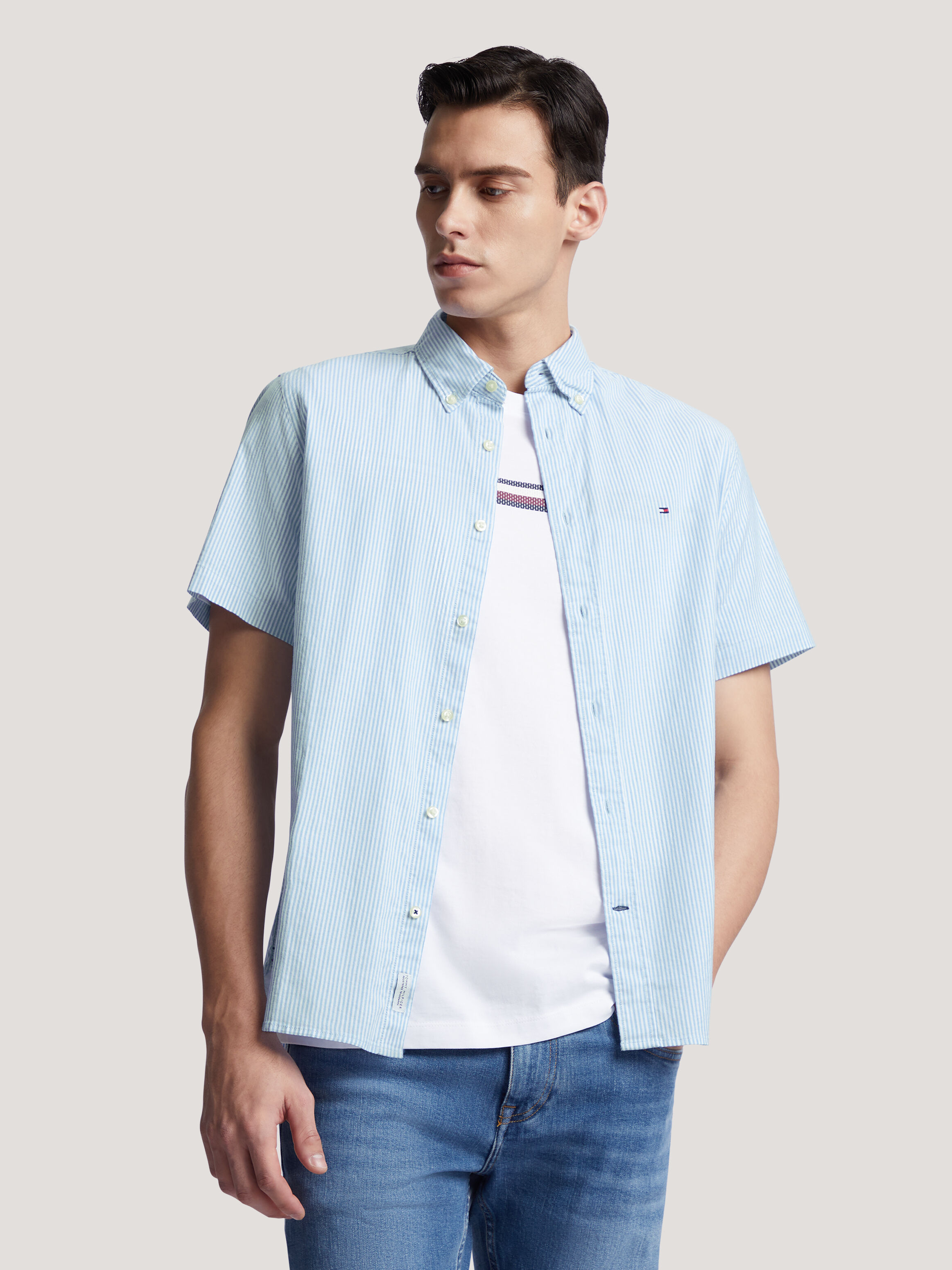Flag Stripe Short Sleeve Shirt