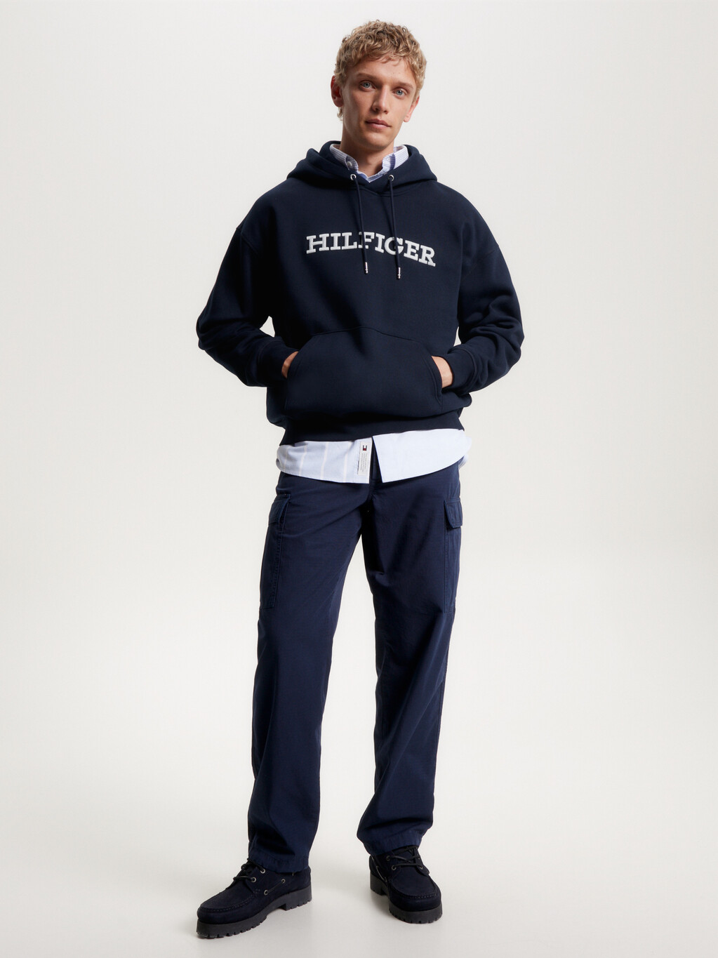 Hilfiger Monotype Embroidery Archive Fit Hoody, Desert Sky, hi-res