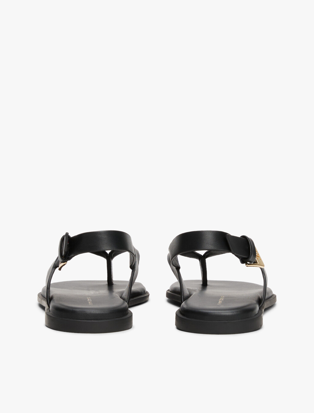 Color Block Thong Flat Sandal, Black, hi-res