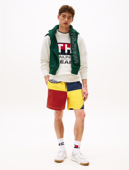 Hilfiger Sailing Rib-Knit Intarsia Logo Jumper