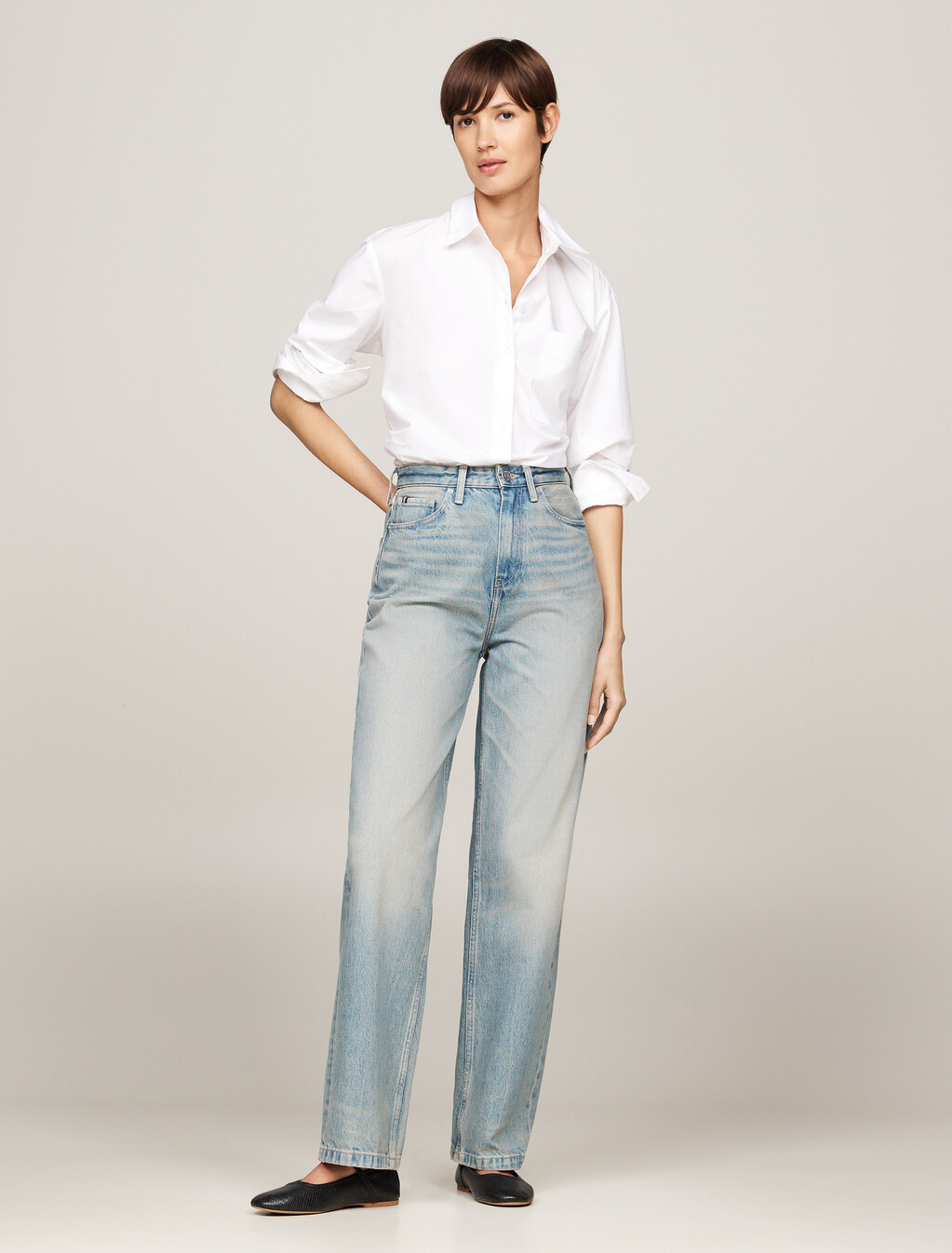 High Rise Relaxed Straight Leg Jeans, Joy, hi-res