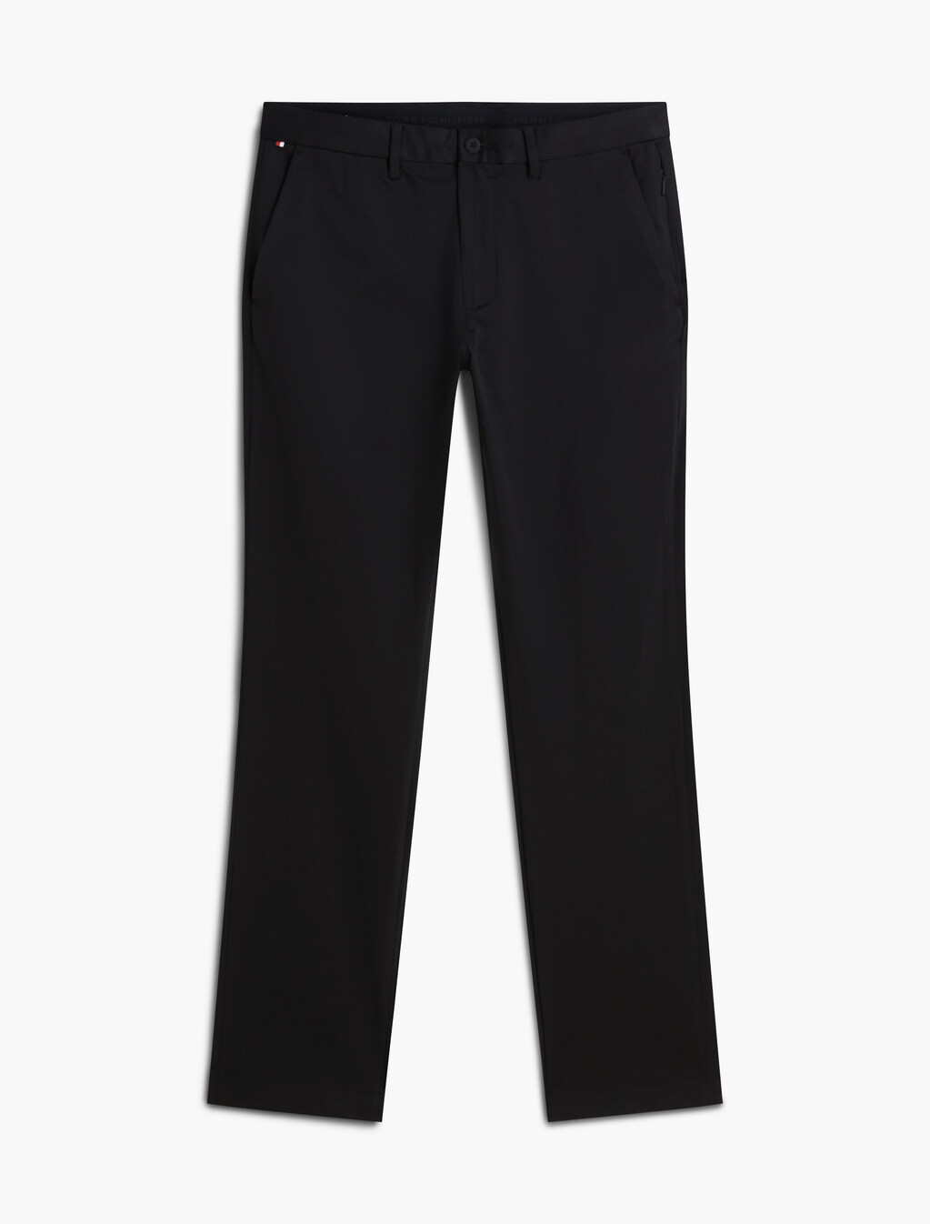 Performance Denton Tech Straight Chinos, Black, hi-res