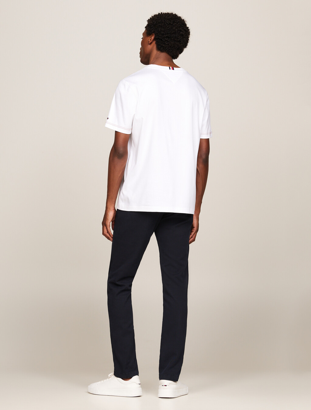 Tonal Logo Embroidery T-Shirt, White, hi-res