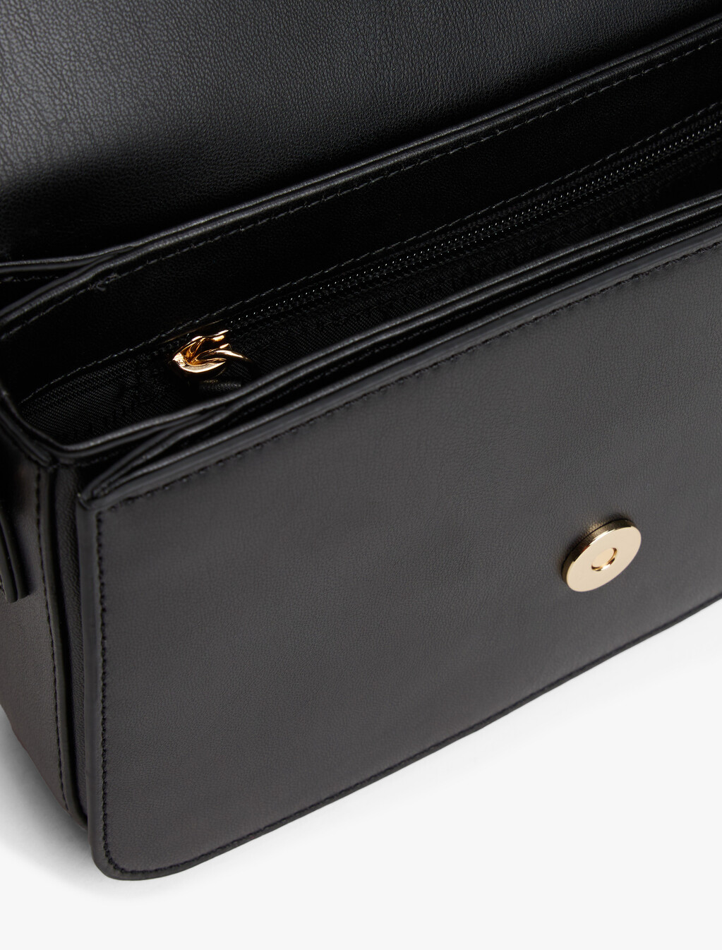 TH Monogram Flap Crossbody Bag, Black, hi-res