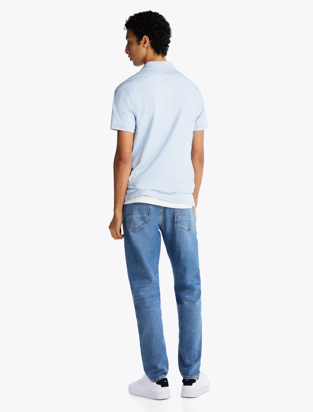 Regular Tipped Jersey Polo Shirt, Breezy Blue, hi-res