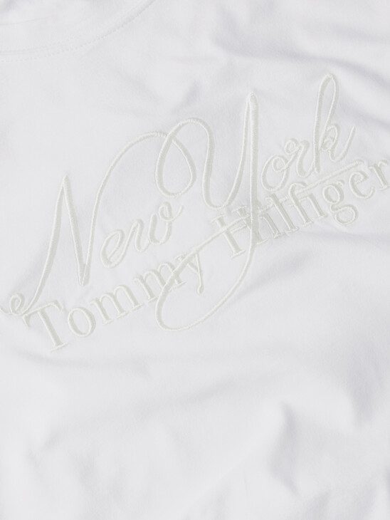 LOGO EMBROIDERY CREW NECK T-SHIRT