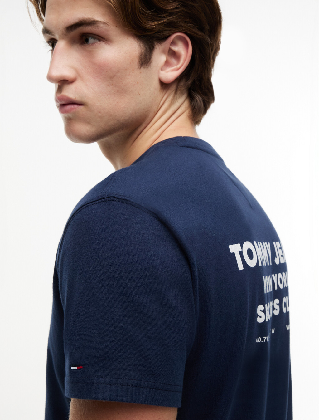 Peached Jersey T-Shirt, Dark Night Navy, hi-res