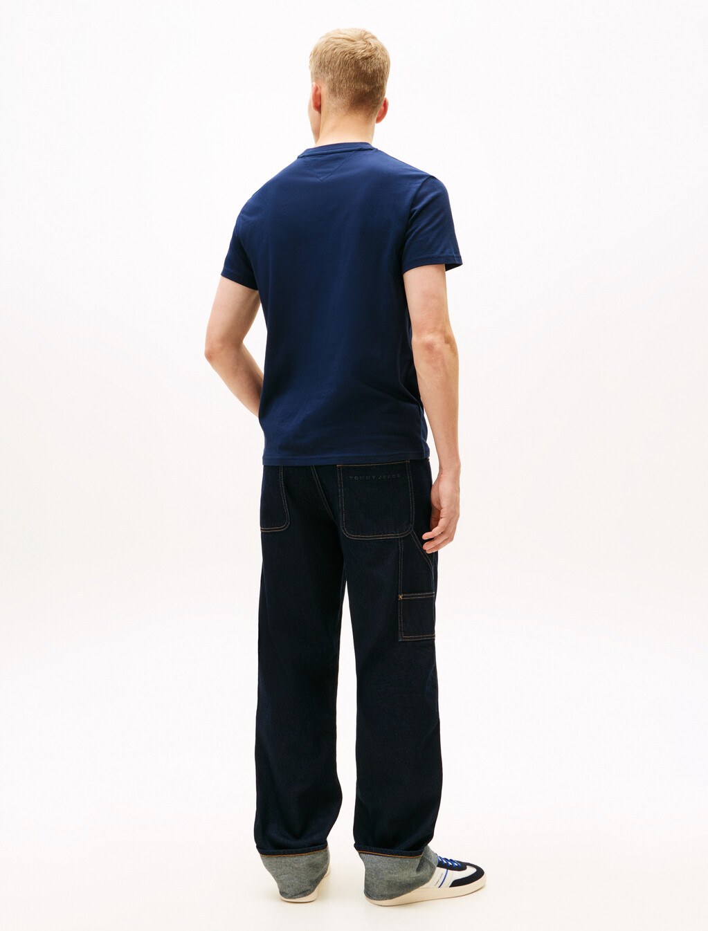 Logo Jersey Slim T-Shirt, Dark Night Navy, hi-res