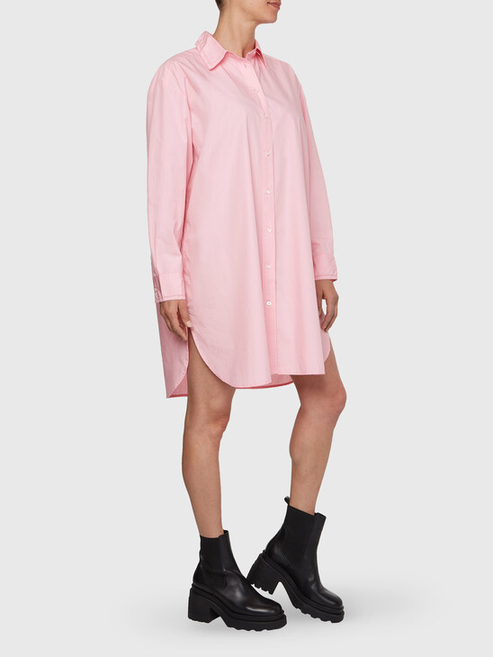 OVERSIZED KNEE LENGTH SHIRT DRESS