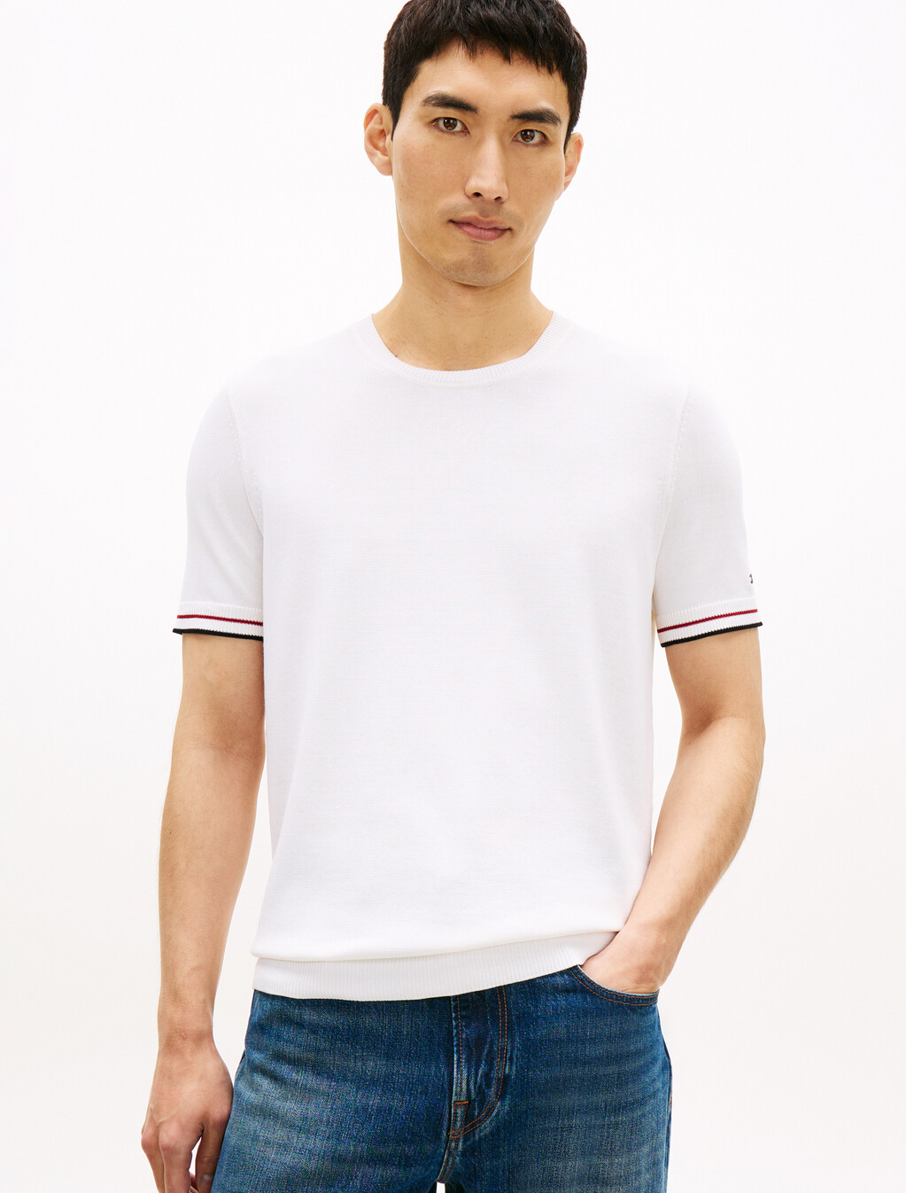 Tech Cotton T-Shirt, White, hi-res