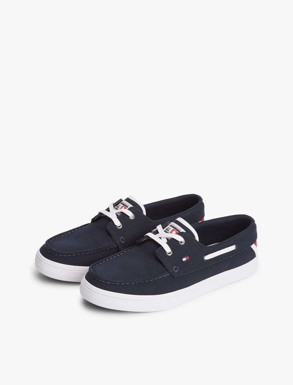 Canvas Boat Shoe Trainers, Desert Sky, hi-res