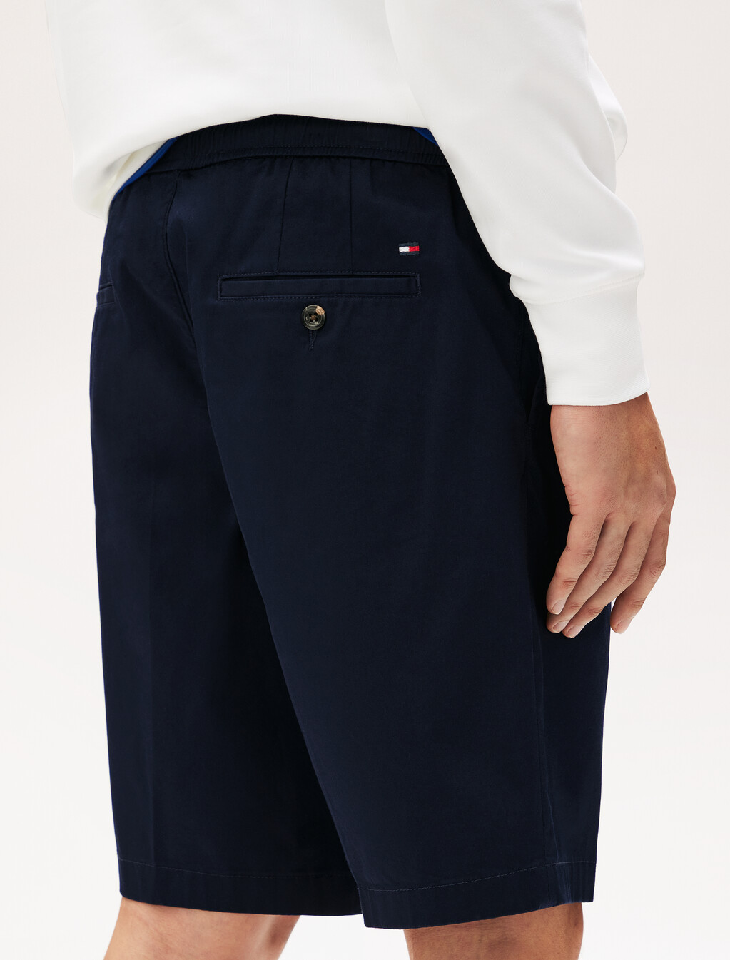 Brooklyn Cotton Satin Pull On Shorts, Desert Sky, hi-res