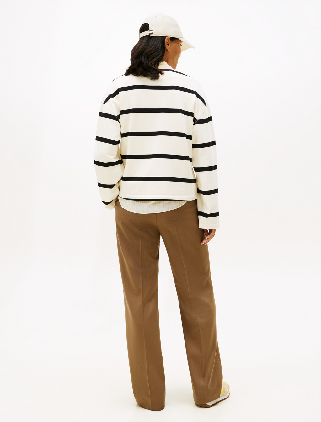 Logo Embroidery Terry Crew Neck Sweatshirt, Calico/ Black Stp, hi-res