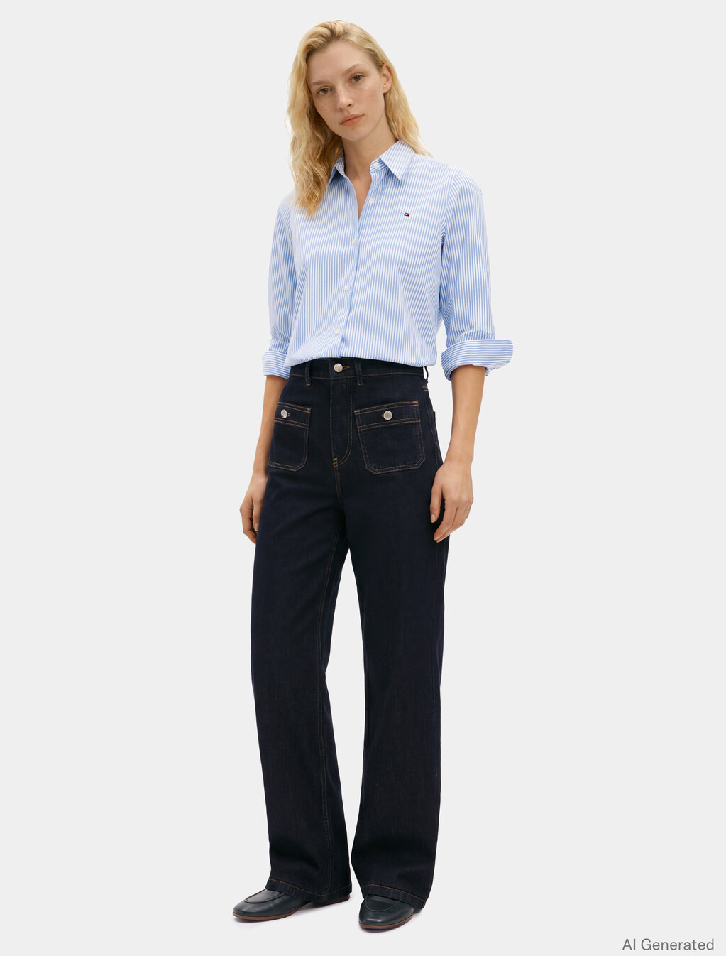 Classic Regular Fit Poplin Shirt, Classic Ithaca Stp Mesmerizing Blue, hi-res