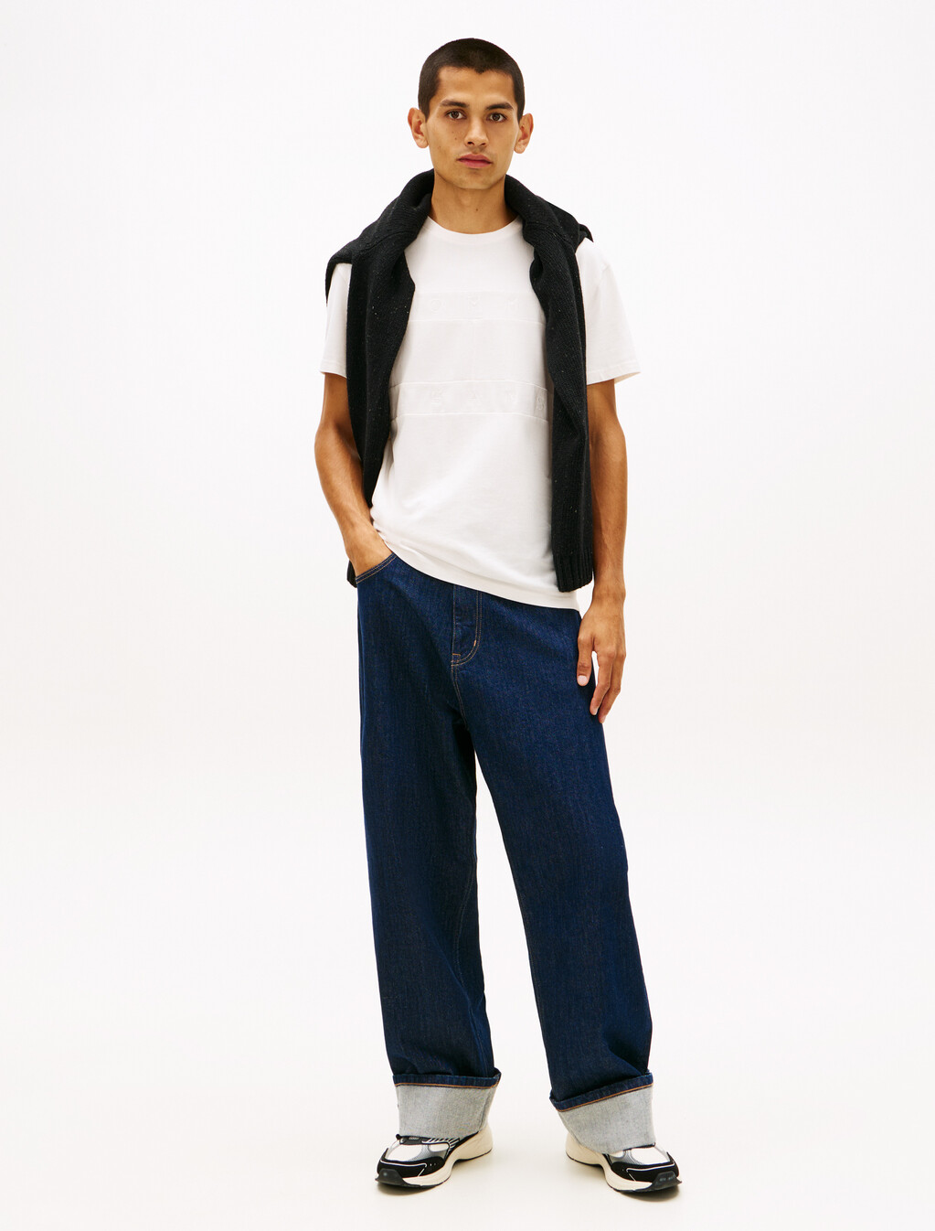 Tonal Logo Insert Regular T-Shirt, Ancient White, hi-res