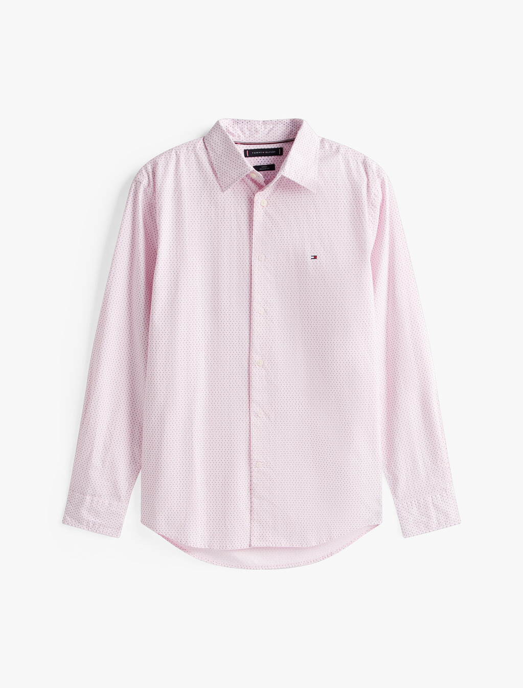 TH Flex Poplin Micro Print Shirt, Pink Lily, hi-res