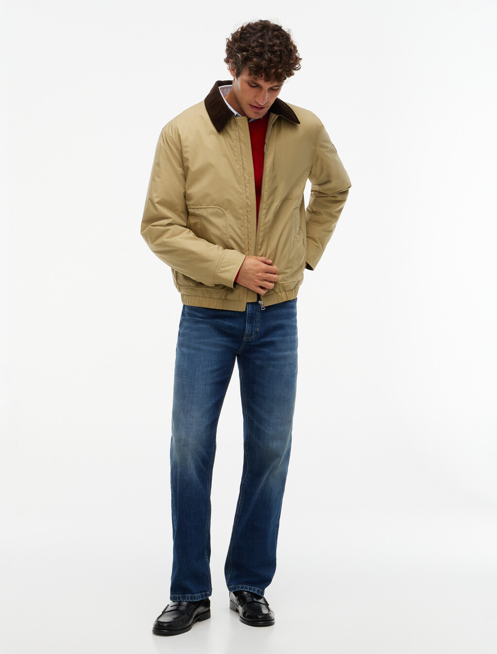 Padded Ripstop Zip-Thru Ivy Jacket, Western Khaki, hi-res