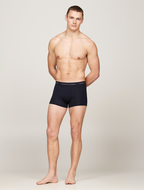3-Pack Logo Waistband Trunks