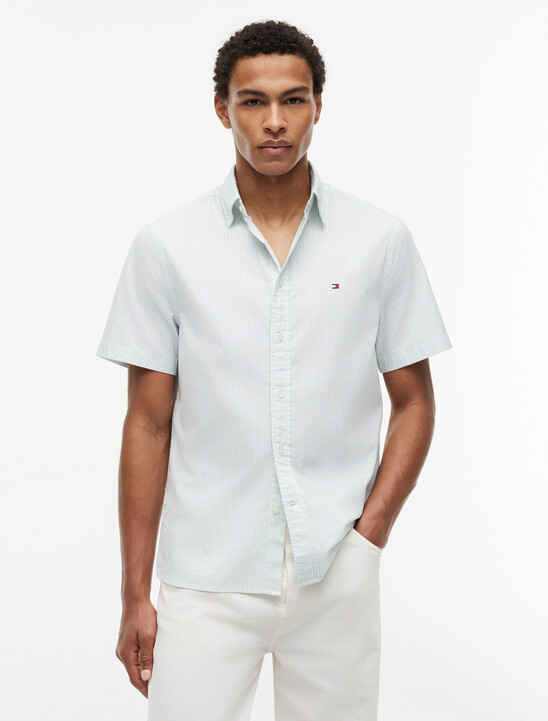 Asia Fit Lightweight Stripe Oxford Shirt