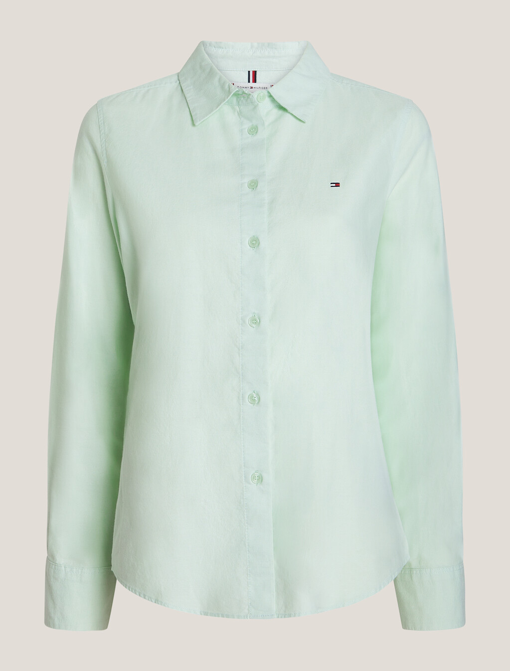 Flag Embroidery Regular Fit Oxford Shirt, Minty Essence, hi-res