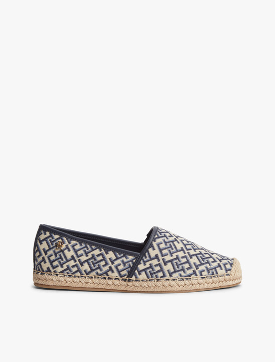 TH Monogram Plaque Jacquard Espadrilles