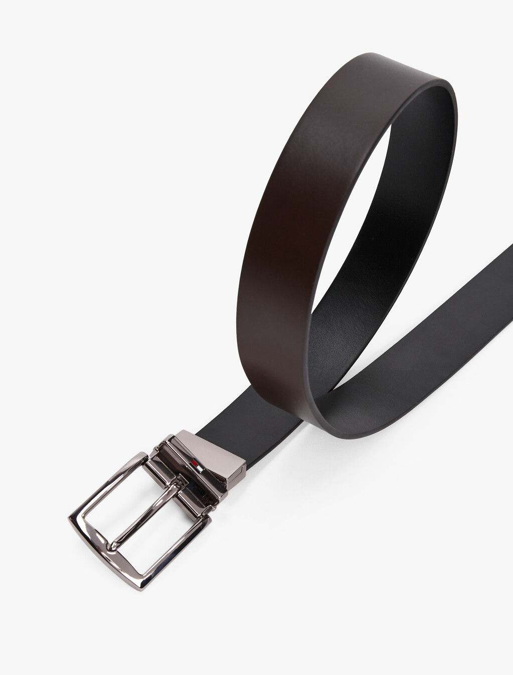 Reversible Leather Belt, Testa Di Moro / Black, hi-res