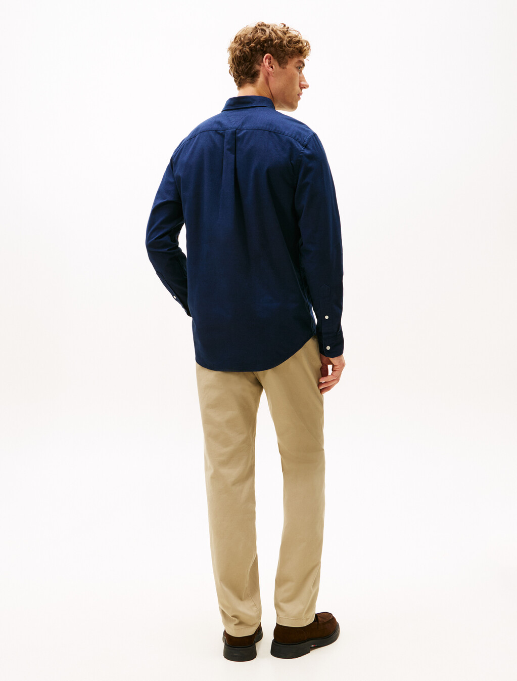 Regular Fit Brushed Oxford Shirt, Preppy Navy, hi-res