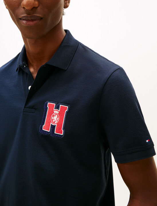 Regular Fit Appliqué Honeycomb Polo Shirt