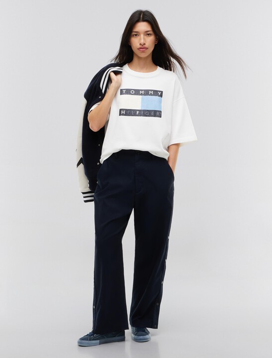 Washed Flag Relaxed Jersey T-Shirt