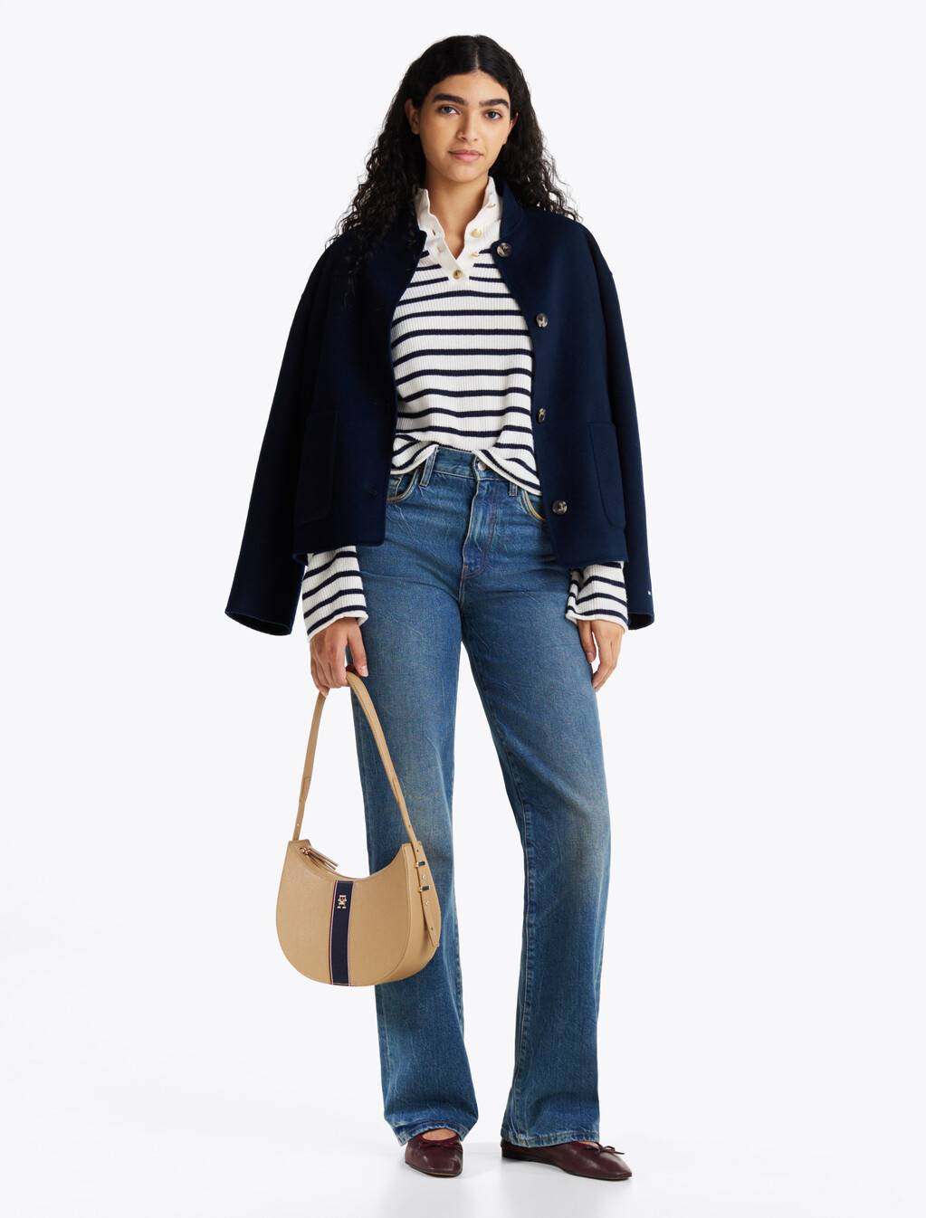 Pebble Grain Hobo Bag, Safari Canvas, hi-res