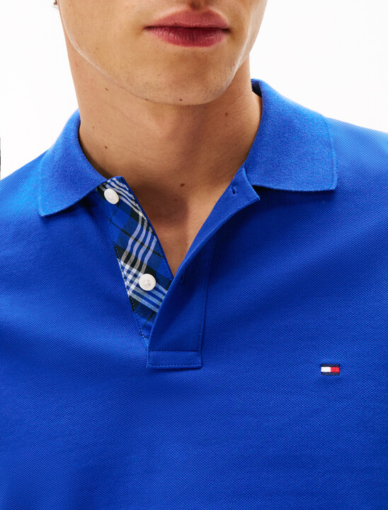 Tartan Placket Regular Polo