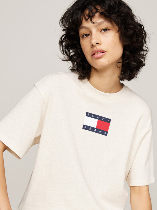 Mélange Crew Neck Relaxed T-Shirt